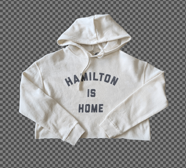 Womens crop top fleece hoodie